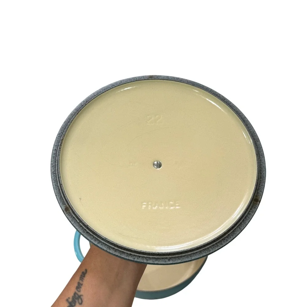 Le Creuset Signature Cast Iron 3.5 Quart Sauteuse, Caribbean Teal